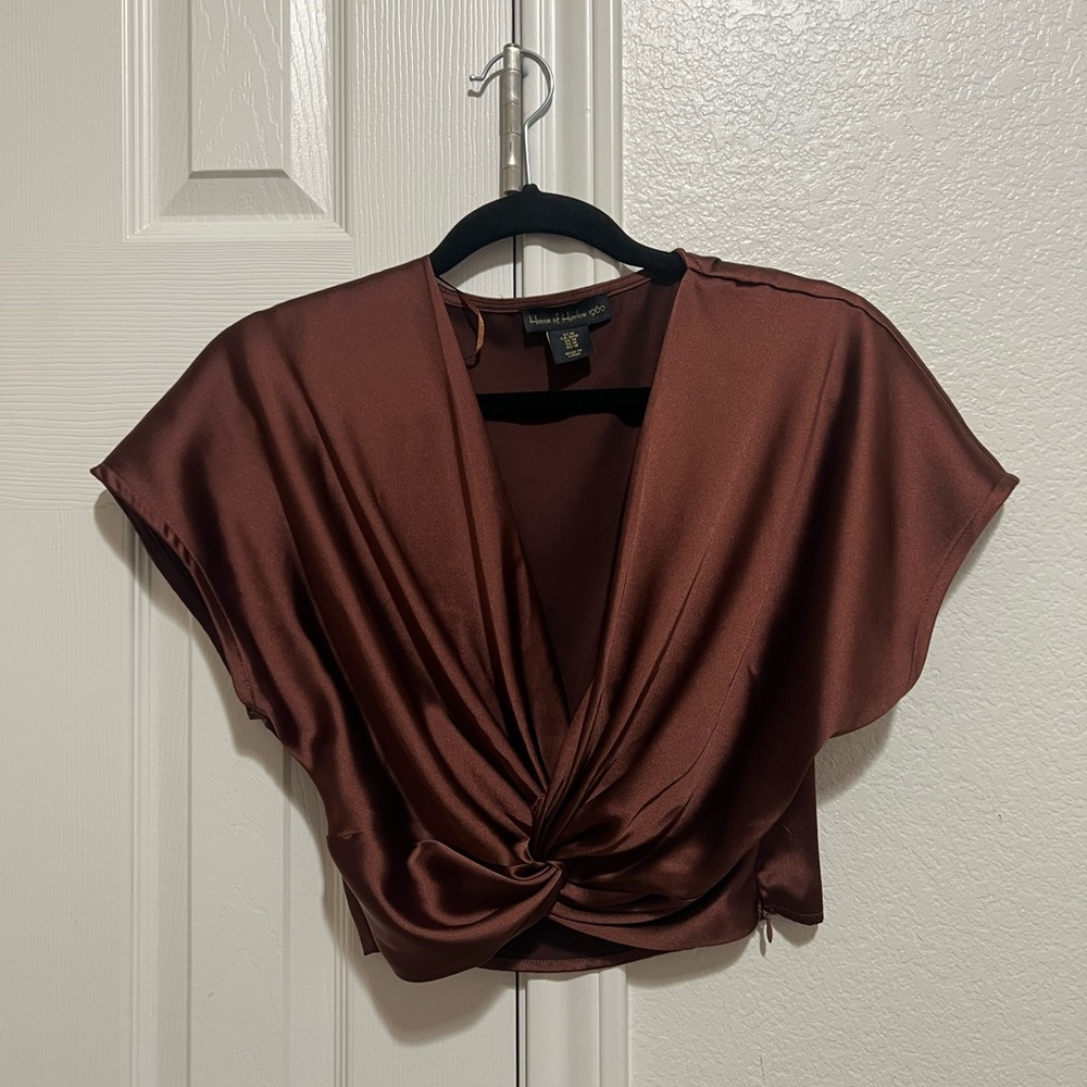 House of Harlow Silk Crop top